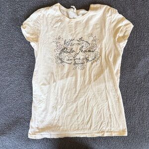 Ralph Lauren Polo Jeans ivory short sleeve shirt, M